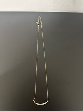 Gold Bar Pendant Chain Necklace - Elegant Women’s Jewelry 24 inch